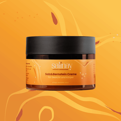 creme für gesicht und körper mit salz und bernstein von salinay salzkosmetik
