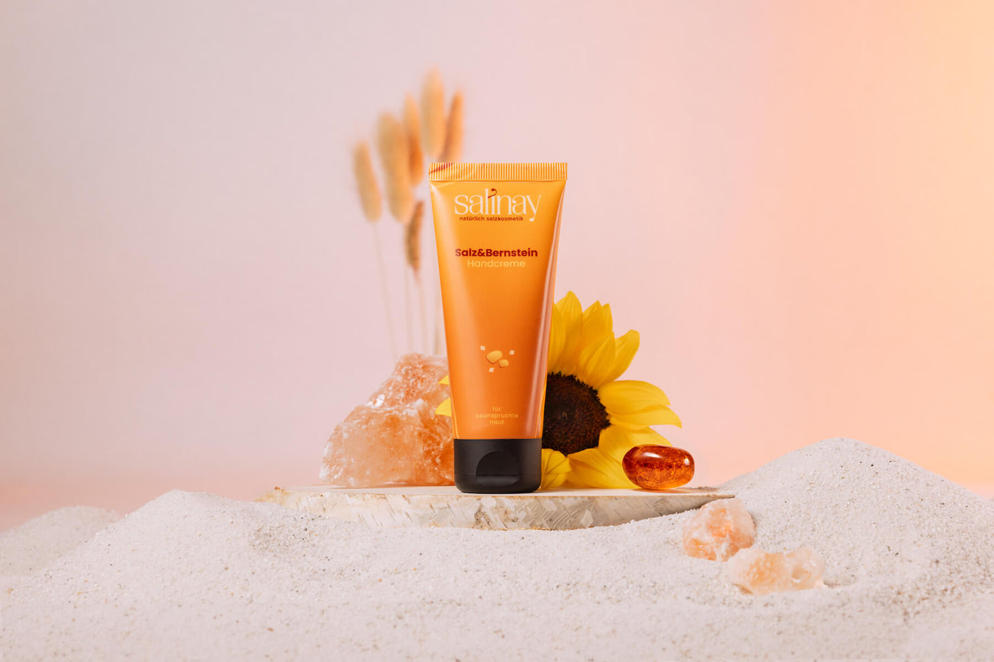 Salz und Bernstein Handcreme von Salinay Salzkosmetik