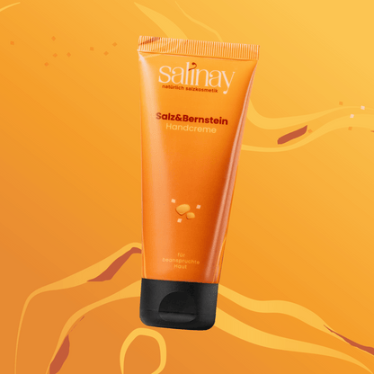 handcreme mit salz und bernstein von salinay salzkosmetik
